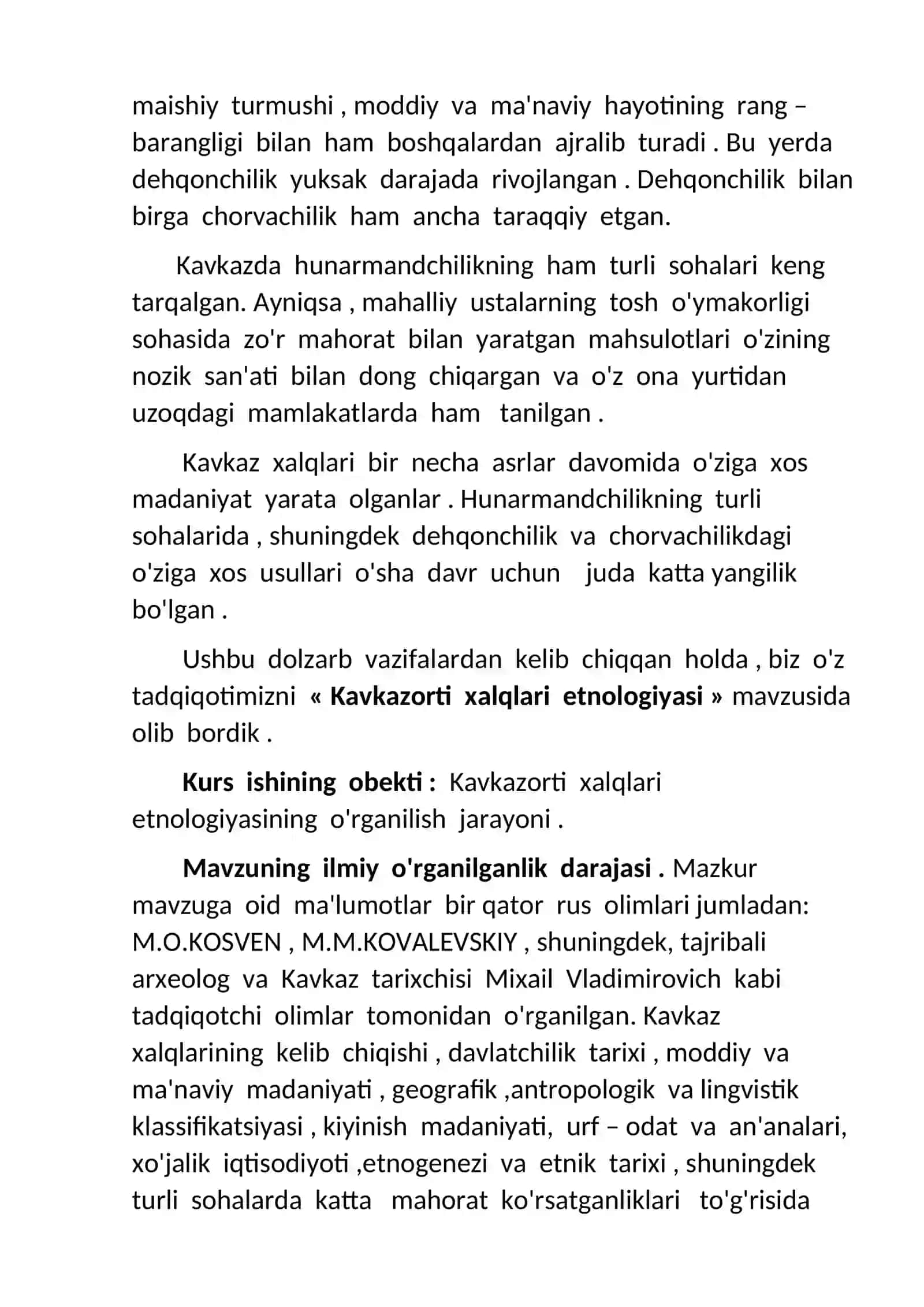 KAVKAZORTI XALQLARI ETNOLOGIYASI 4