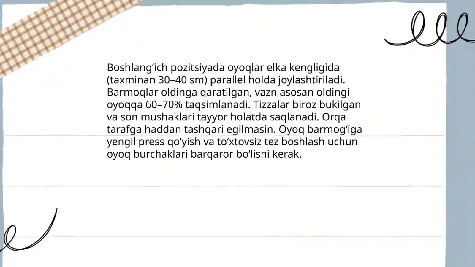 Turgan joydan uzoqlikka sakrash 4