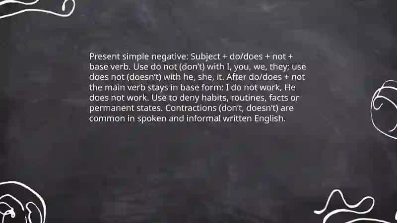 Present simple 4