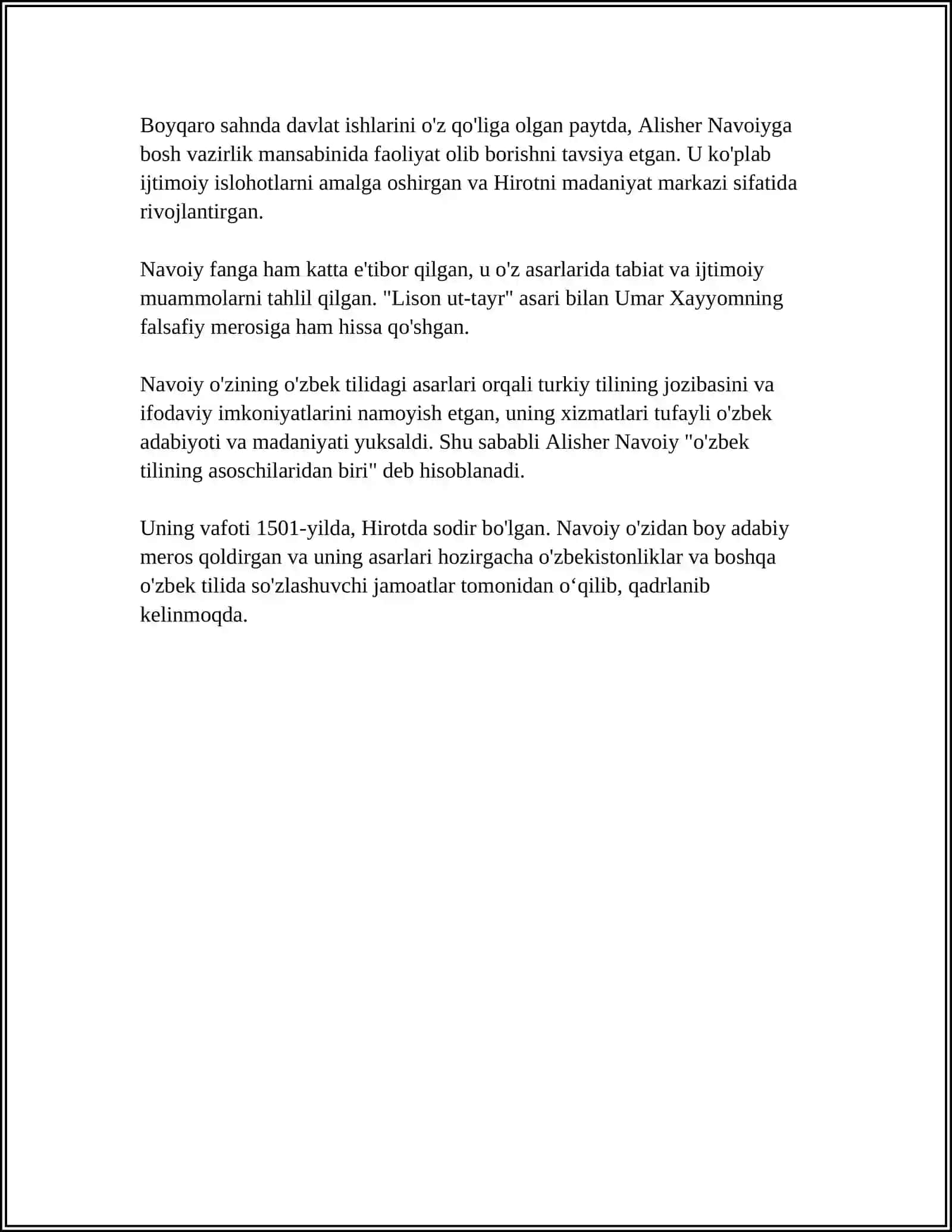 O'ZBEK ALLALARIDAN NAMUNALAR YOZISH 4