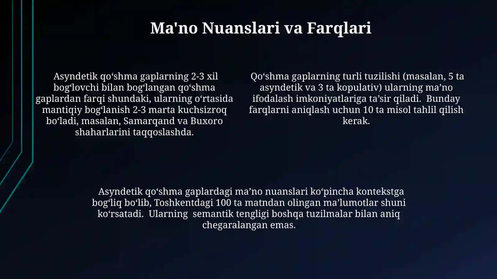 Semantik Tenglikning Mezonlari 4