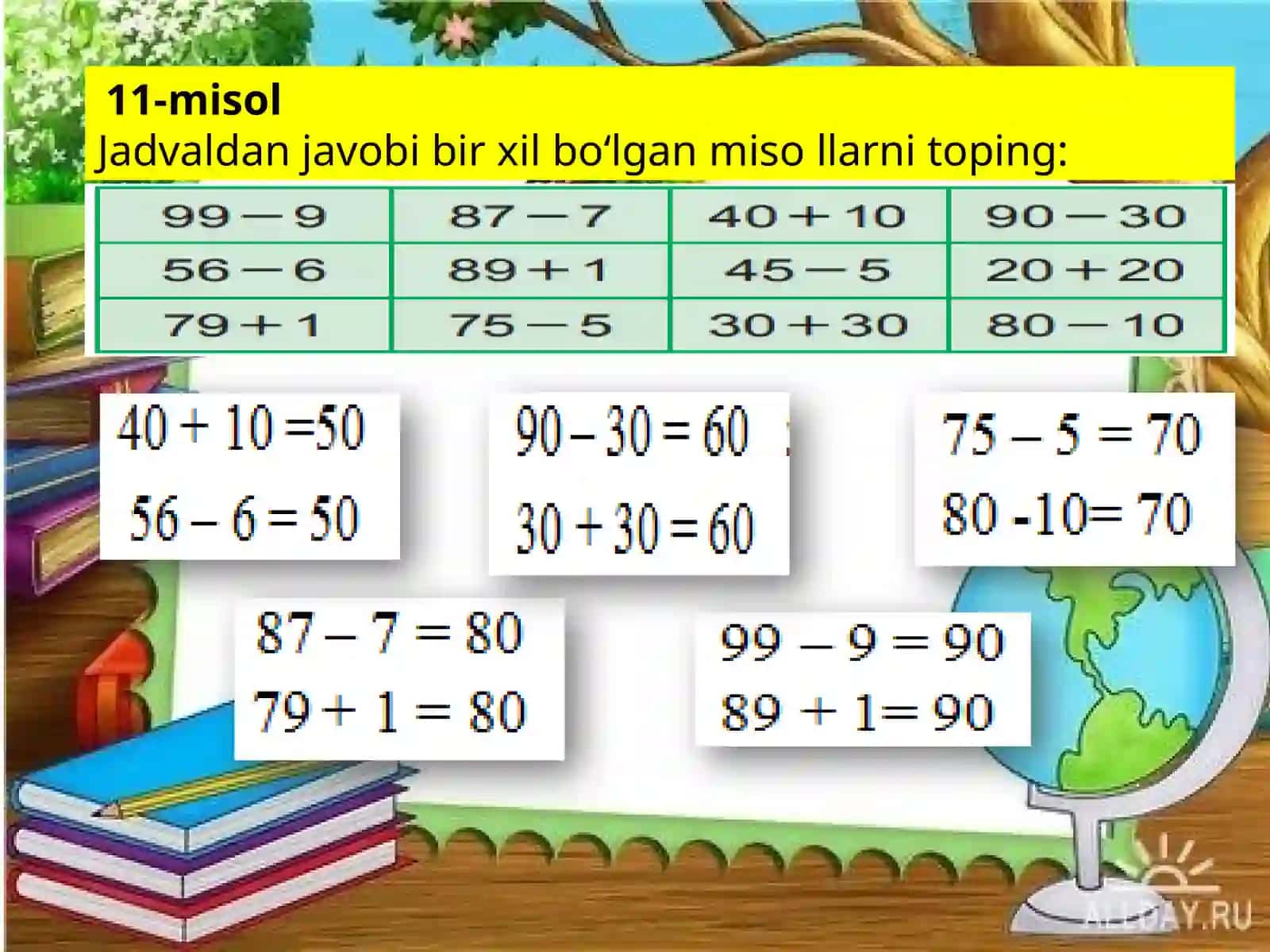 1-SINF MATEMATIKA Mavzu: Sonli ifodalar 4