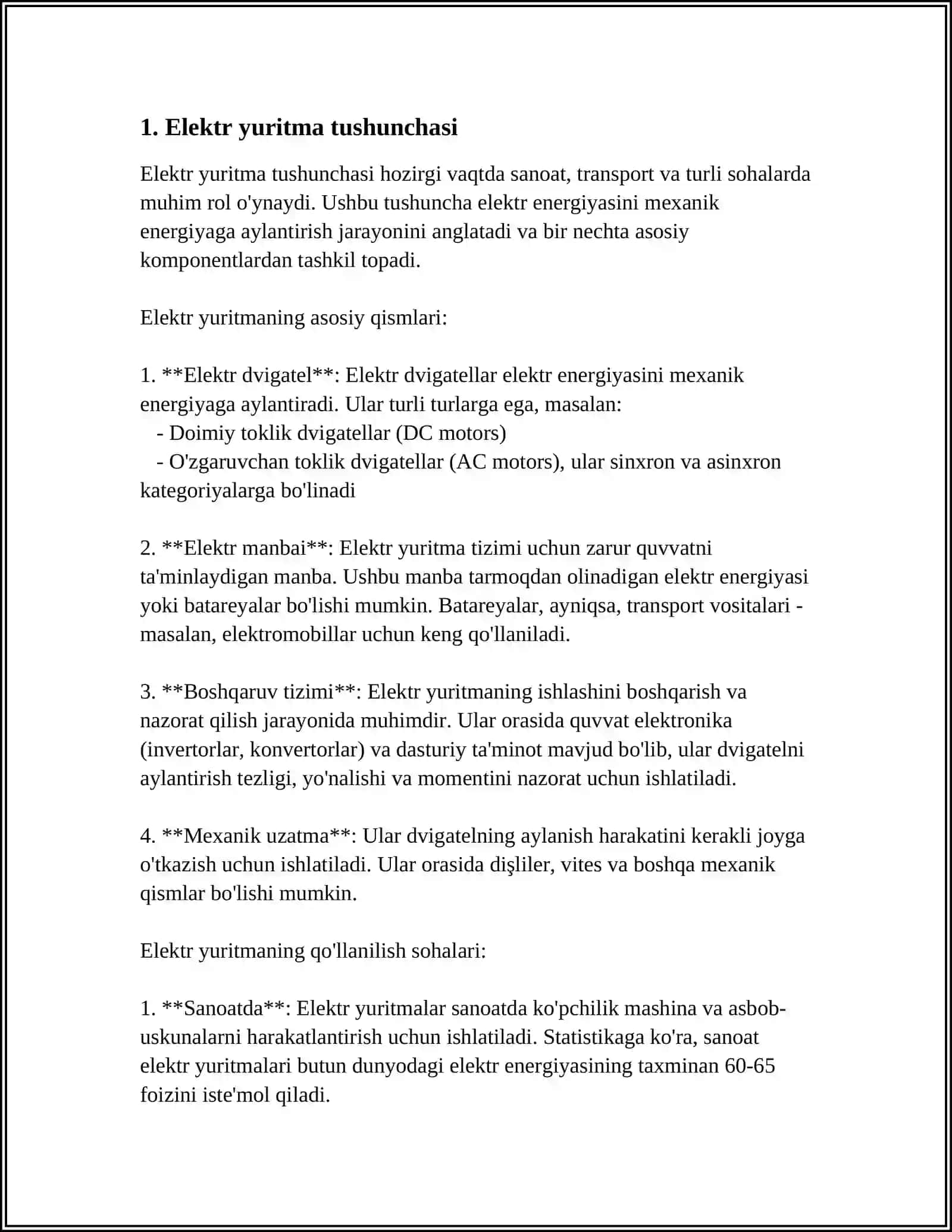 ELEKTR YURITMA ASOSLARI 4
