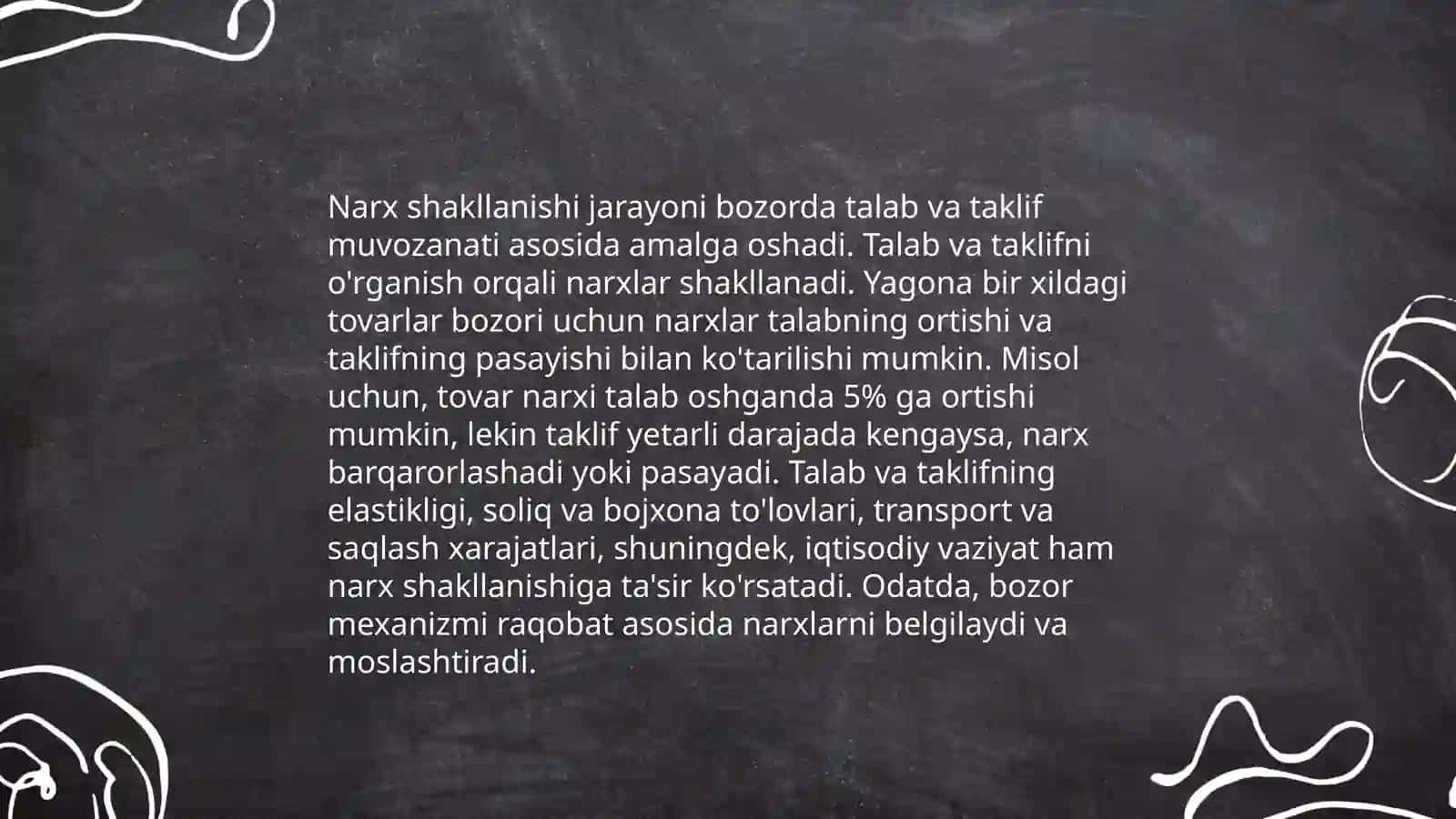Narx turlari va ularni mazmuni 4