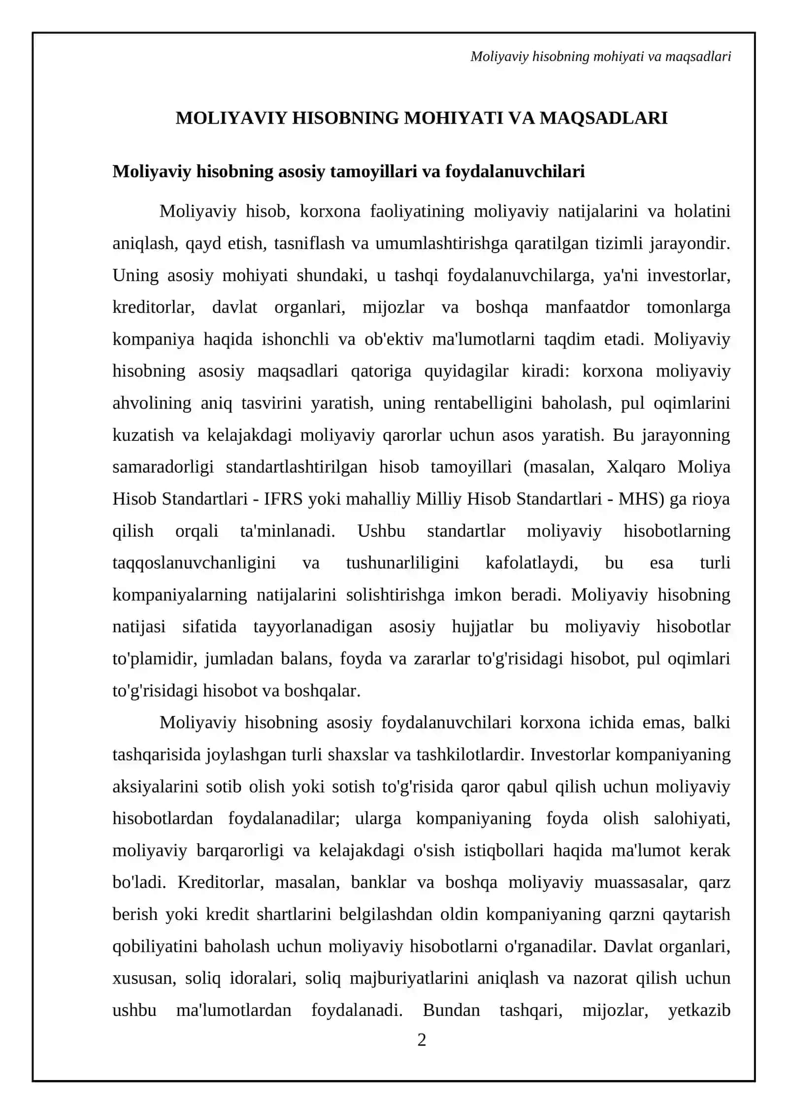 Boshqaruv hisobi va moliyaviy hisobning o'zaro farqlari va bog'liqligi 4