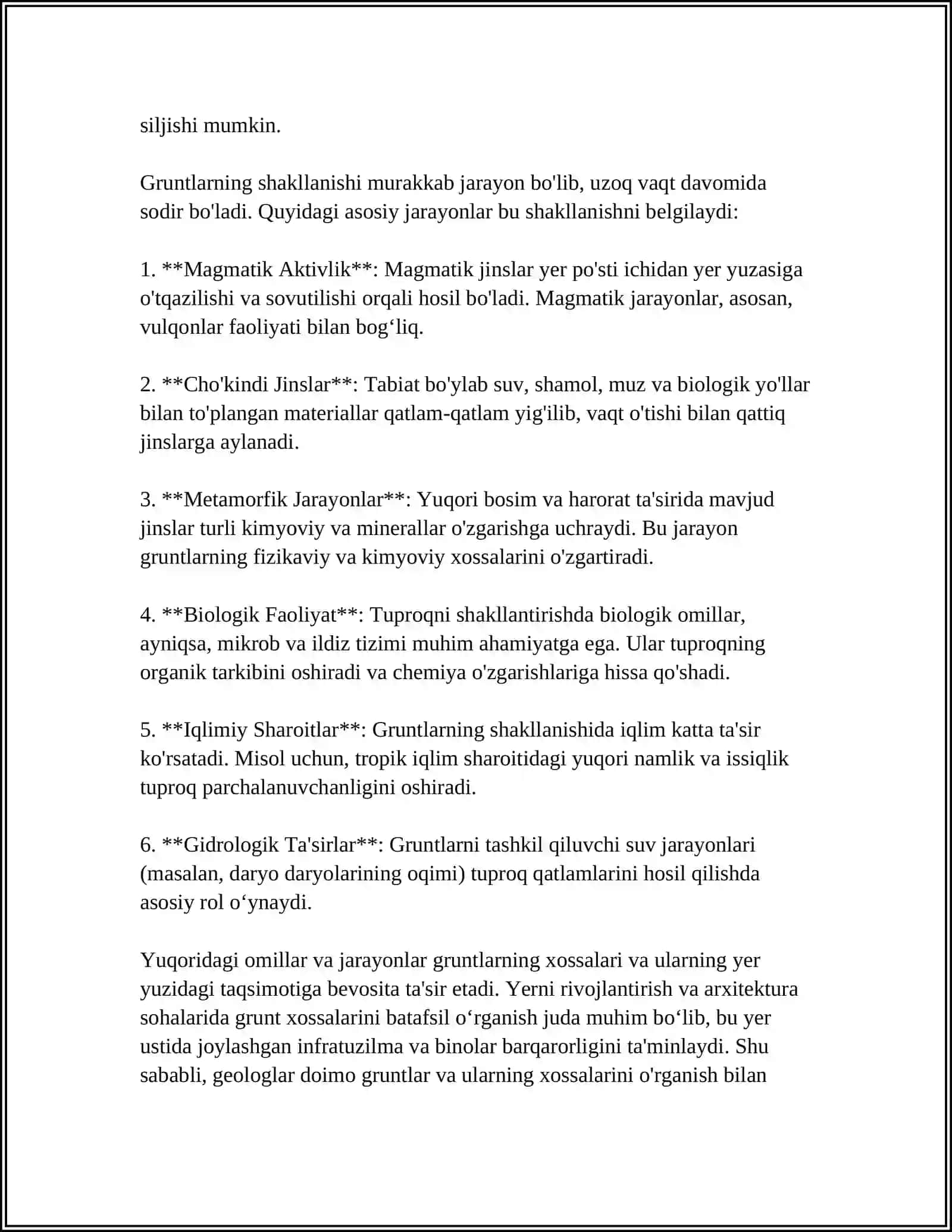 GRUNTLARNING GEOLOGIK XOSSALARI 4