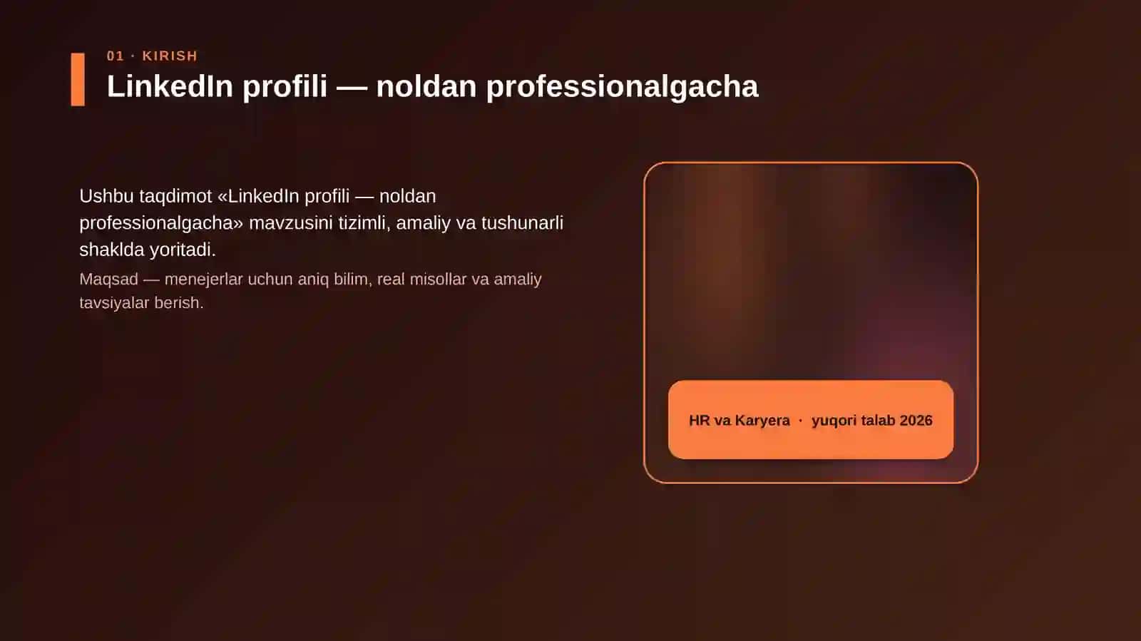 LinkedIn profili — noldan professionalgacha 4