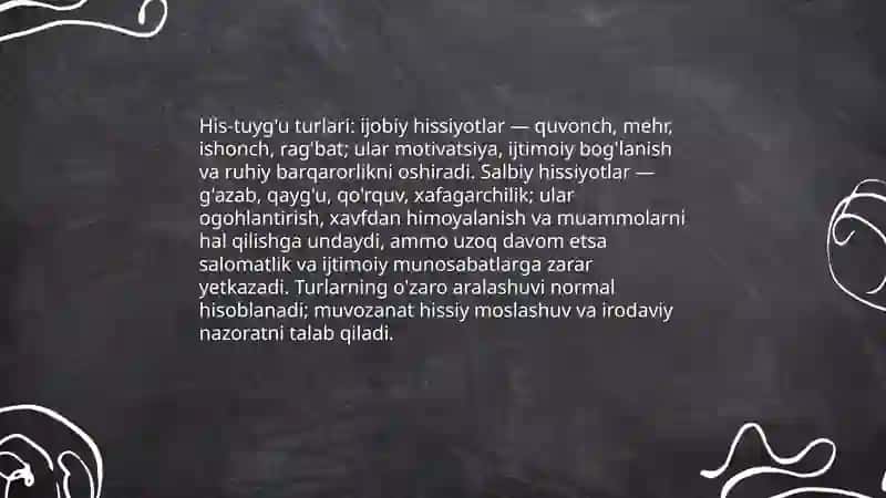Shaxsning hissiy, irodaviy sohasi va hissiyotlari 4