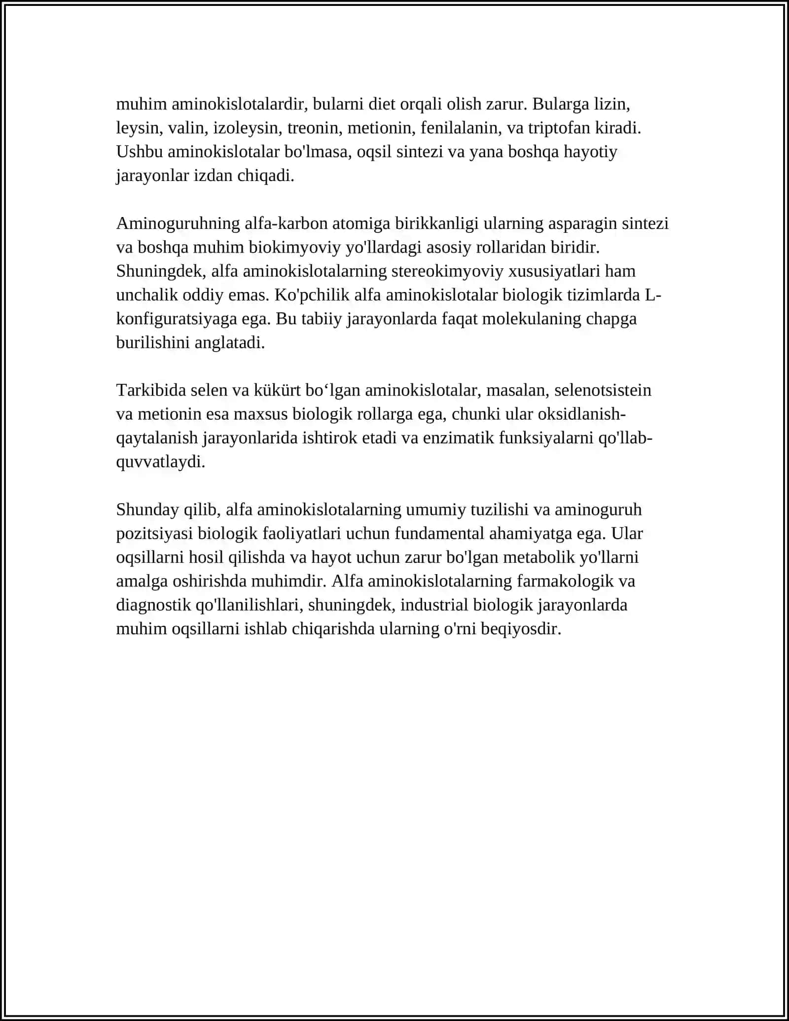 ALFA AMINOKISLOTALAR VA GARMONLAR 4