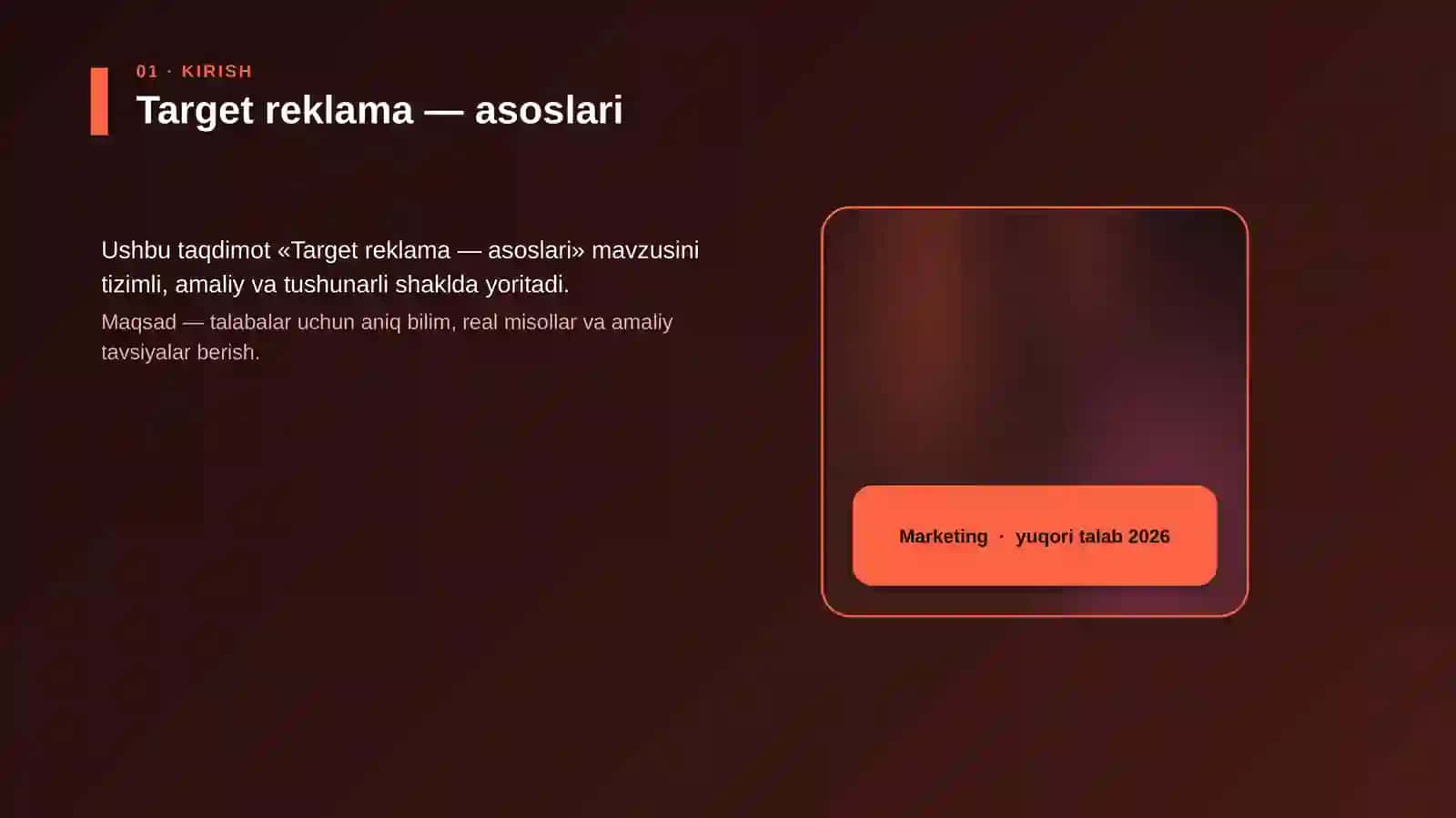 Target reklama — asoslari 4