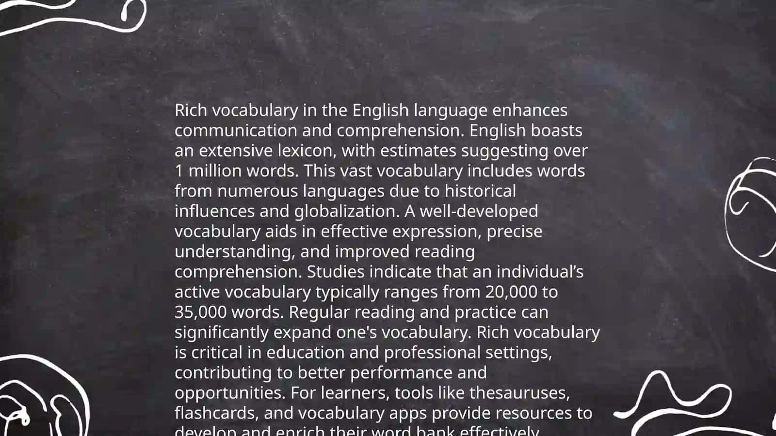Characteristics of english language 4