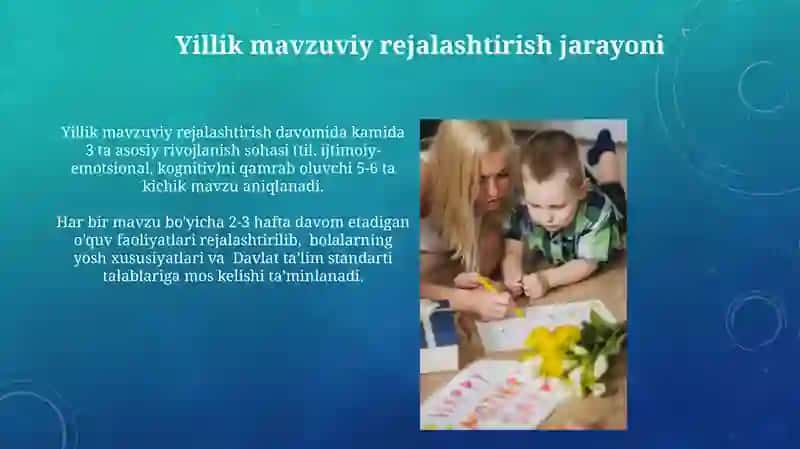 Maktabgacha taʼlim tashkilotlarida yillik mavzuli rejalashtirish 4