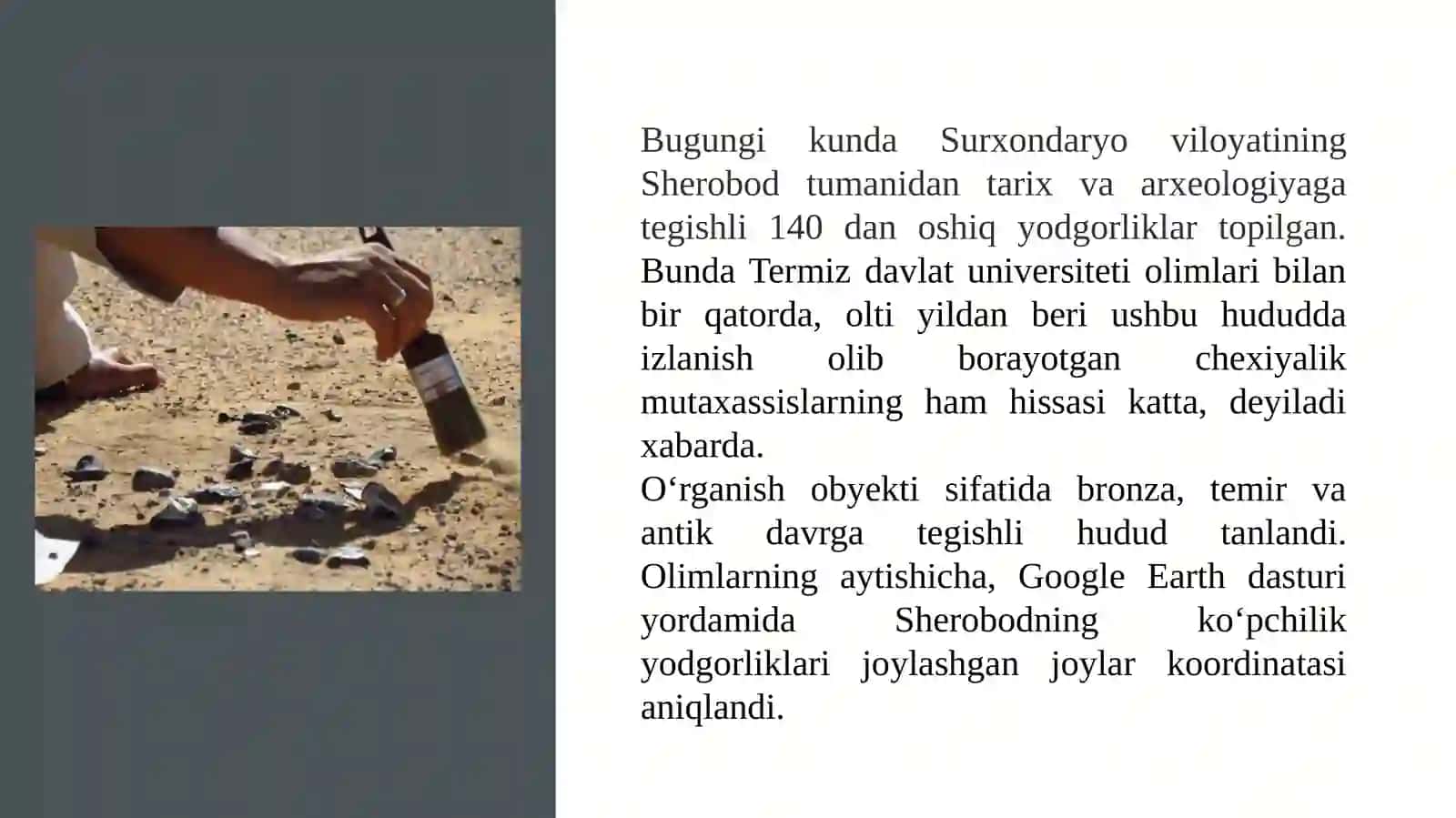 google earth dasturidan foydalangan holda tarixiy madaniy yodgorliklarni aniqlash 4