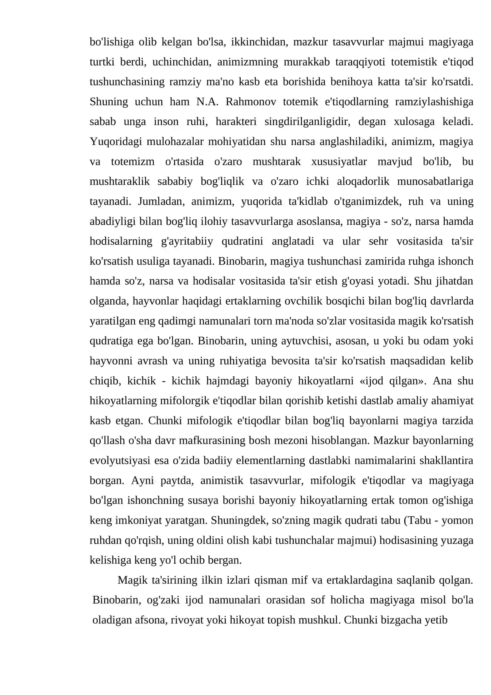 Ertaklarda animizm, magiya va totemizm 4