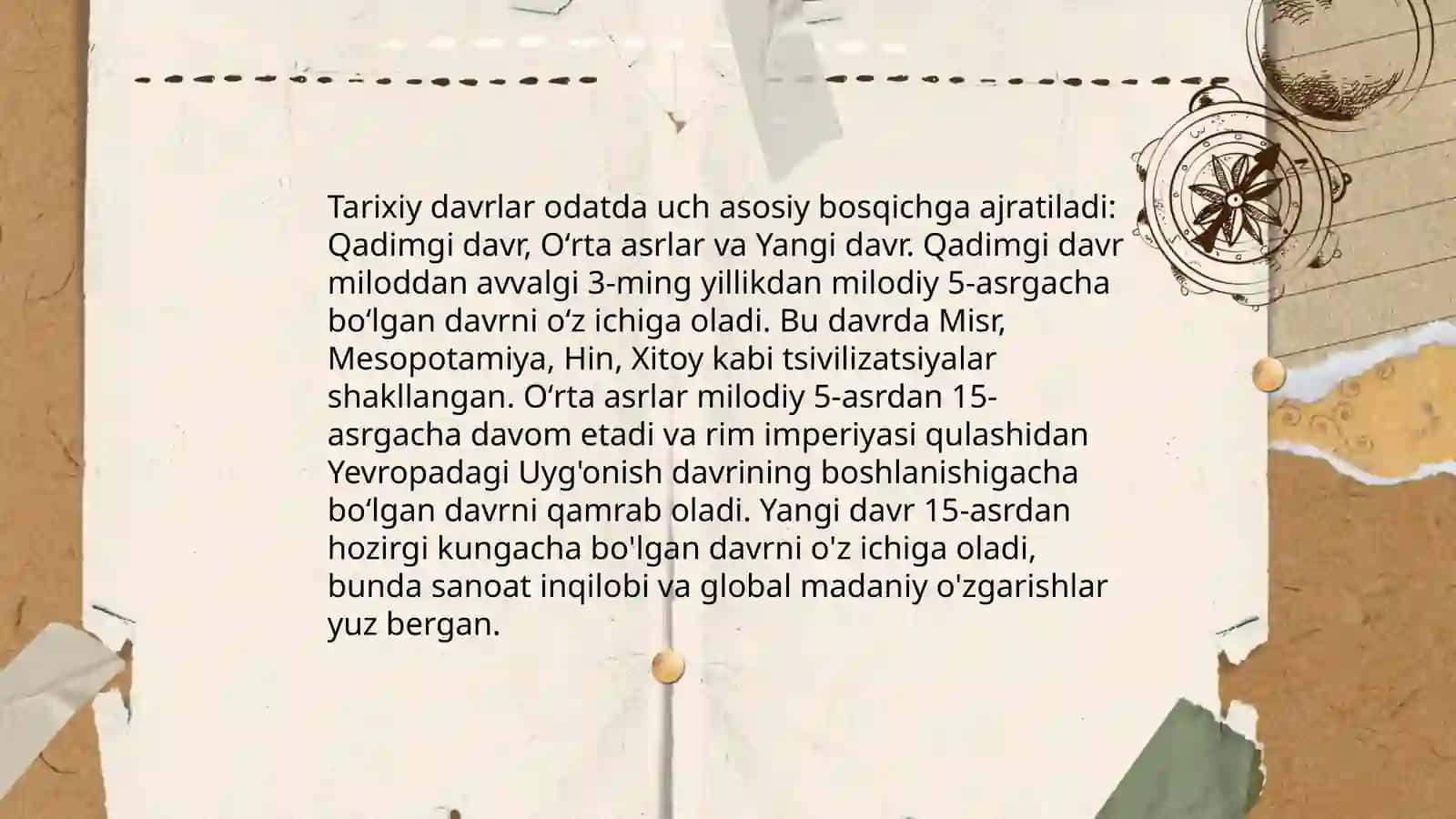 Tarix darslari uning xillari va tuzilishi 4