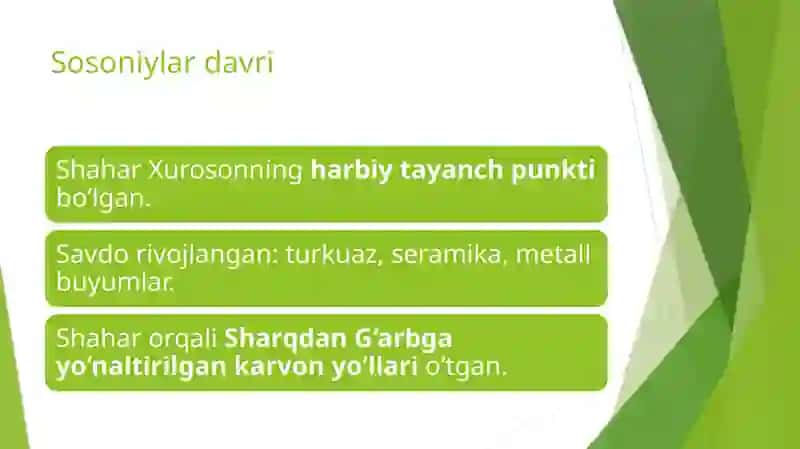 NISHOPUR SHAHRINING TARIXI VA BUYUK IPAK YO‘LIDAGI O‘RNI 4