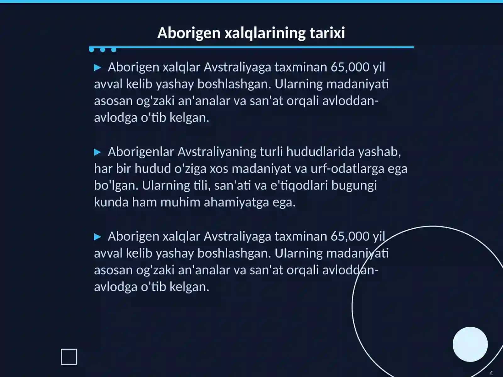 Avstraliya xalqlari madaniyati 4