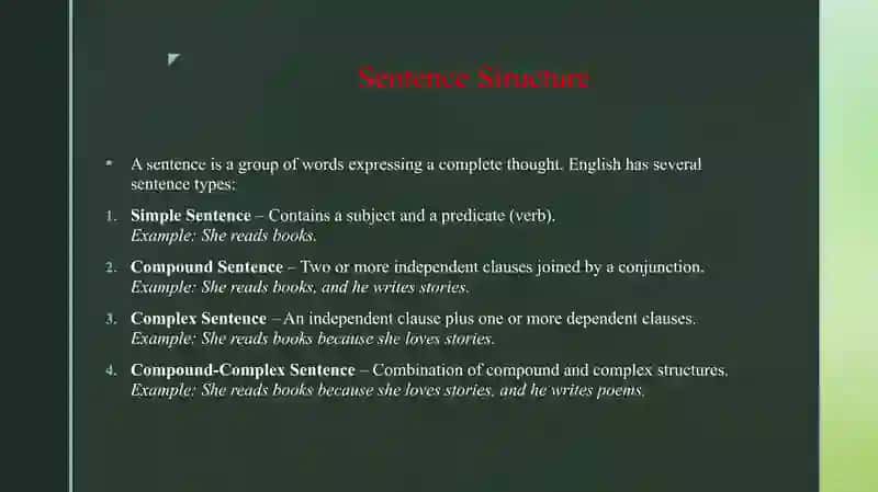 THE GRAMMATICAL STRUCTURE OF THE ENGLISH LANGUAGE 4