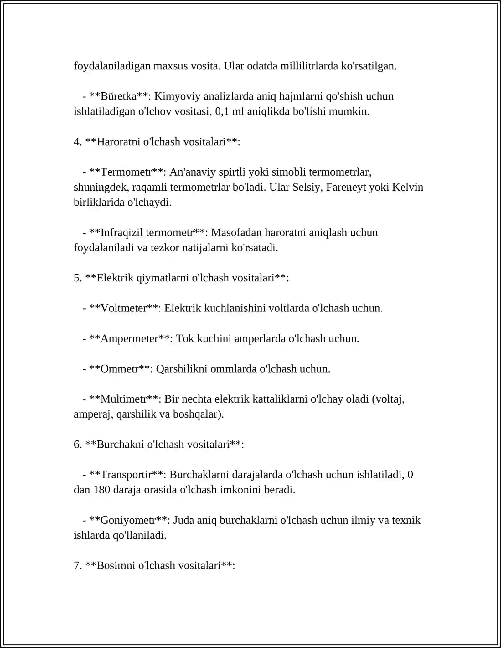 O’LCHASH VOSITALARI VA ULARNING QURILMALARI 4