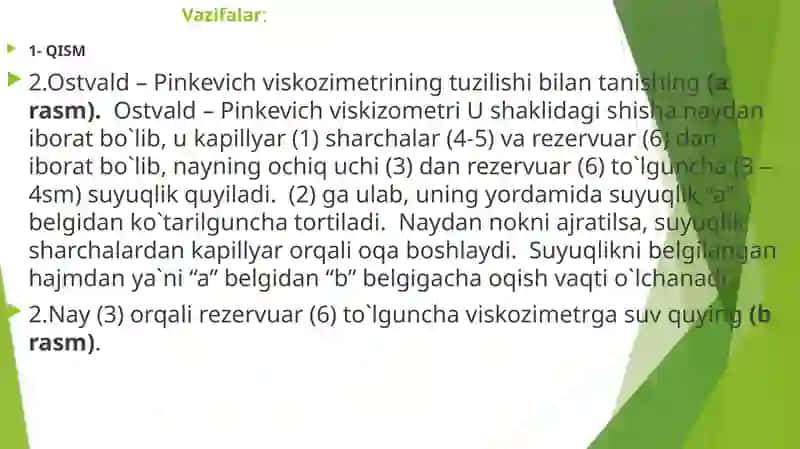 Qovushqoqsuyuqliklarning trubalarda harakatini o'rganish 4
