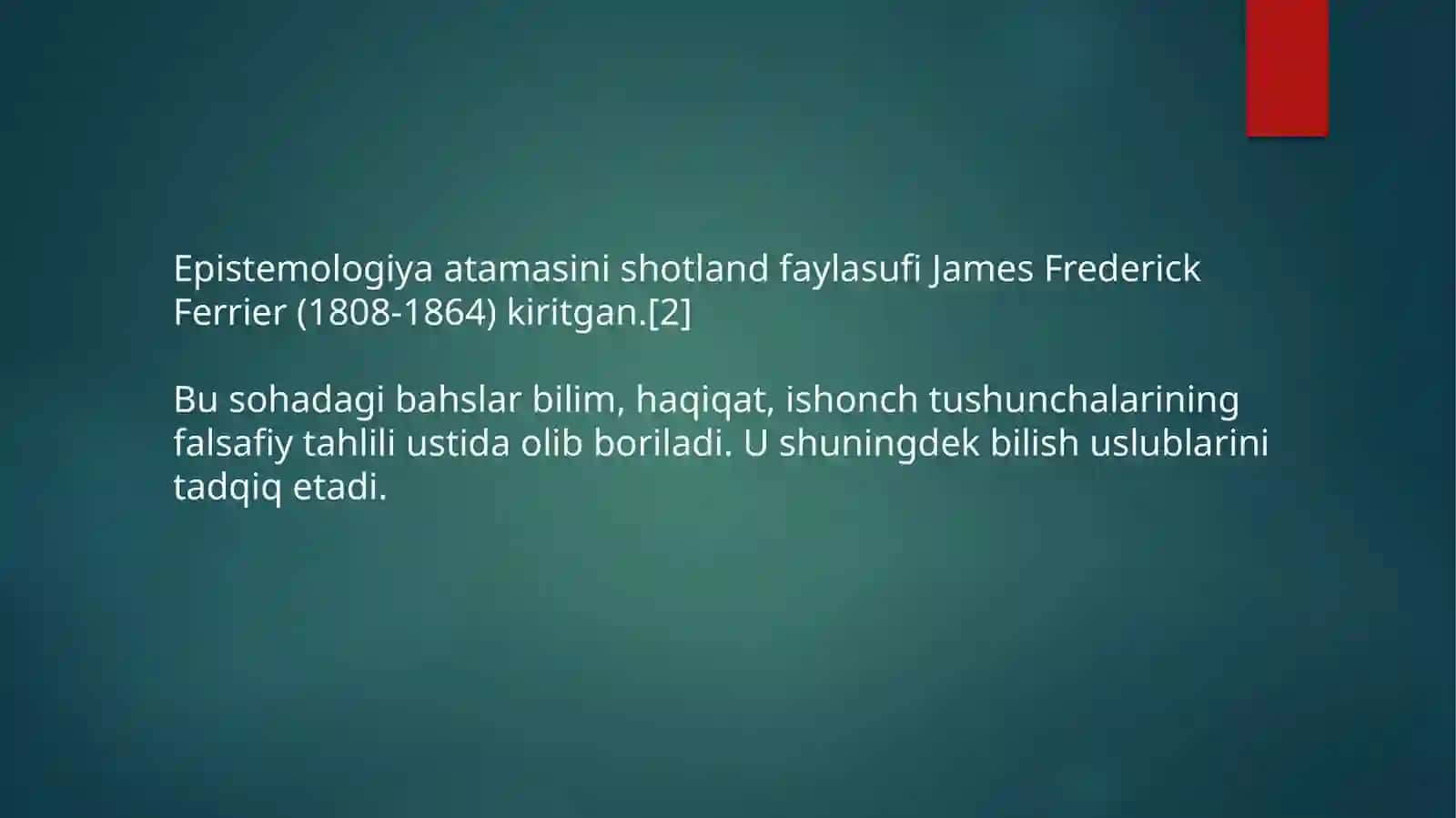 Bilish falsafasi 4