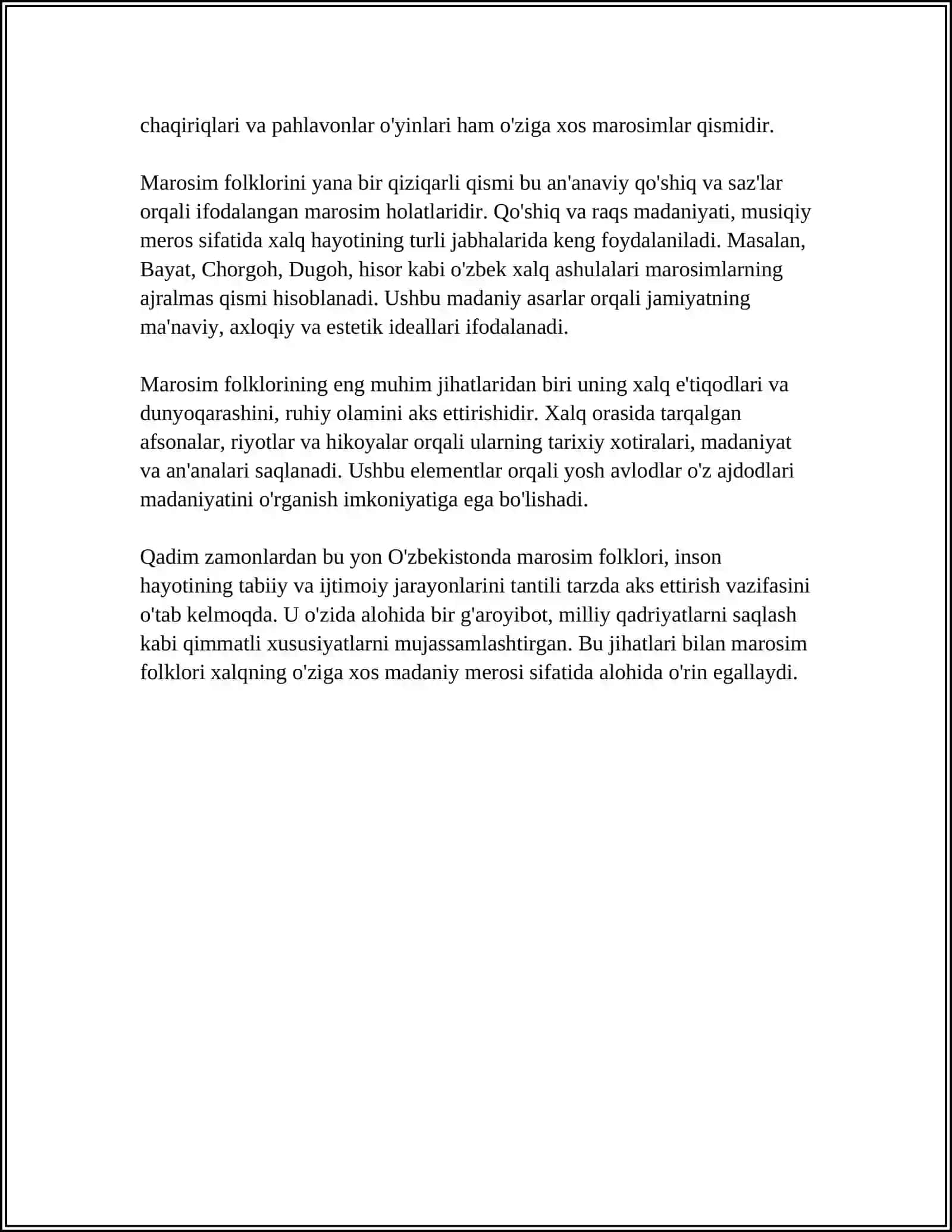 MAROSIM FOLKLORI NAMUNALARI 4