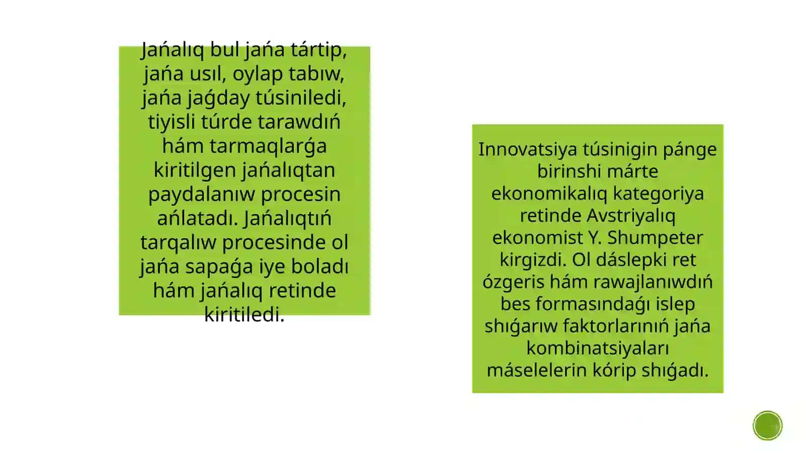 Innovatsiya hám innovaciyalik 4
