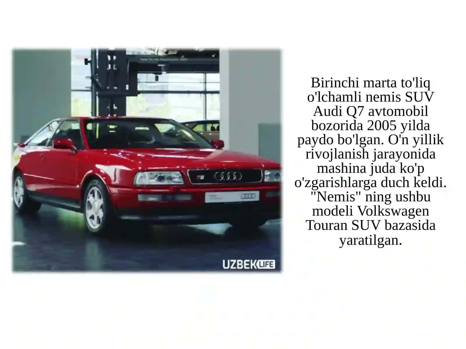 AUDI AVTOMOBIL KOMPANIYASI 4