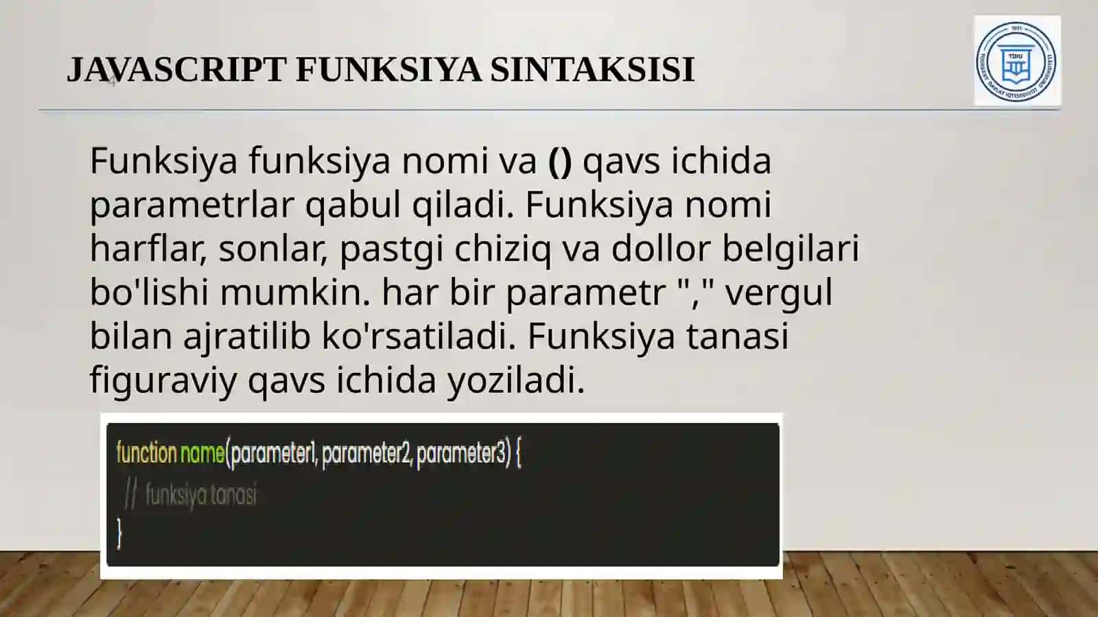 JavaScript Funksiya 4