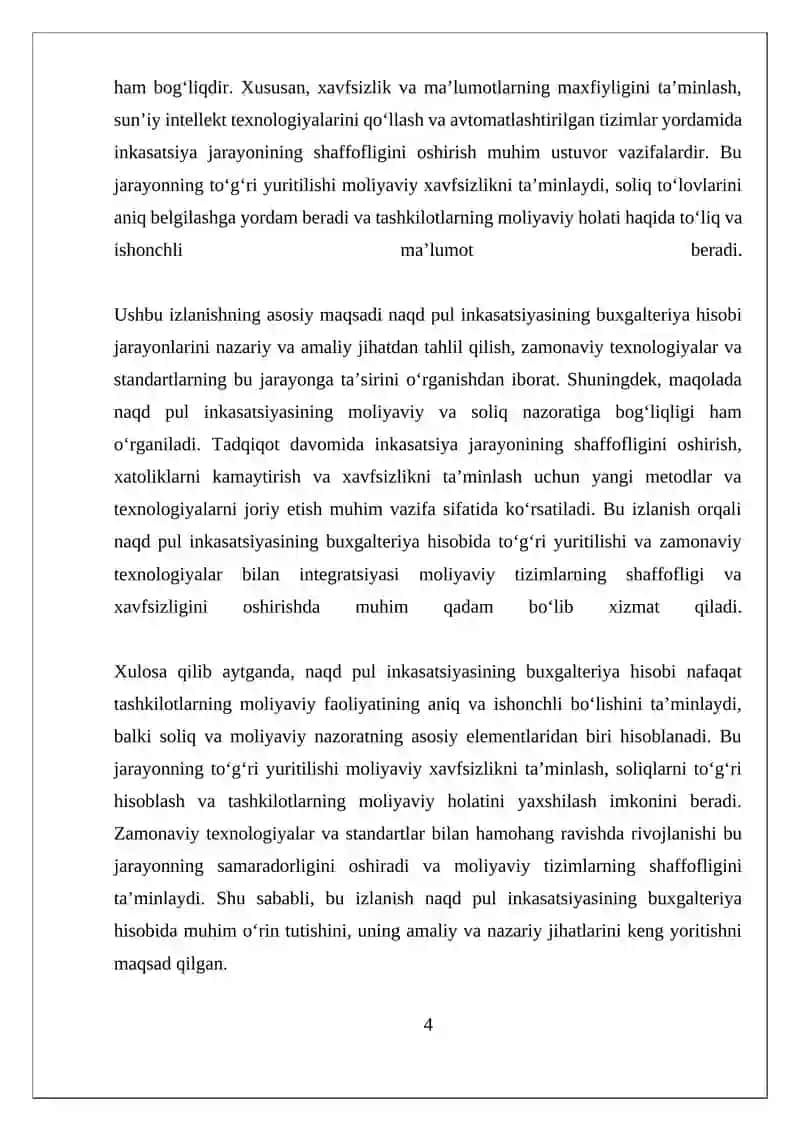 Inkasatsiya Qilingan Naqd Pullarning Buxgalteriya Hisobi 4