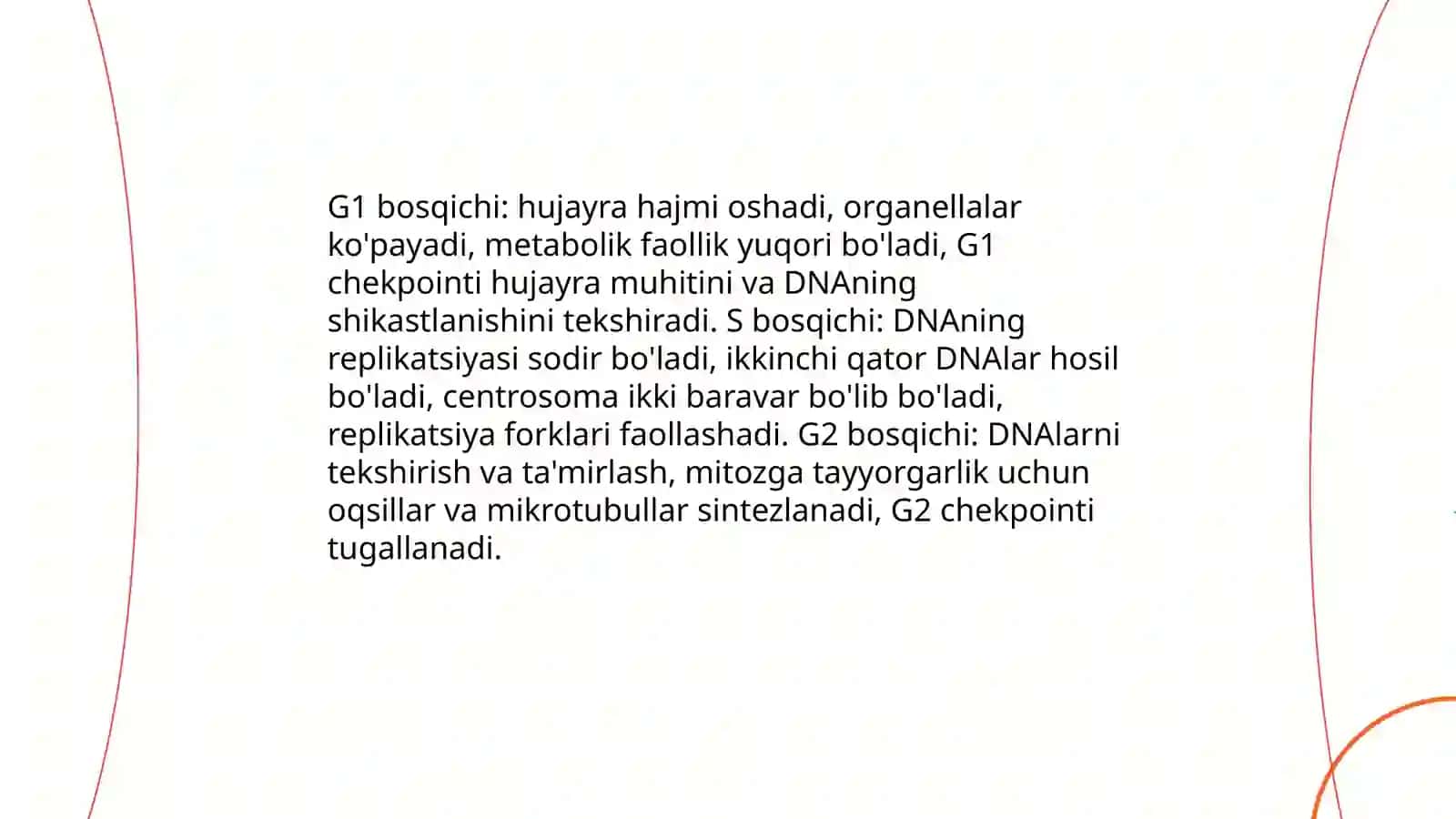 Hujayra sikli.Mitoz fazalari 4