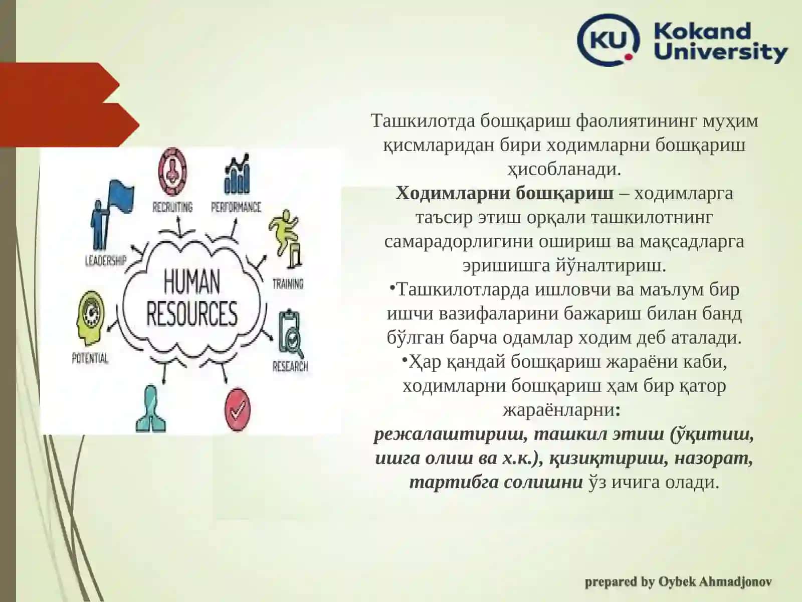 Инсонресурсларини бошқариш 4