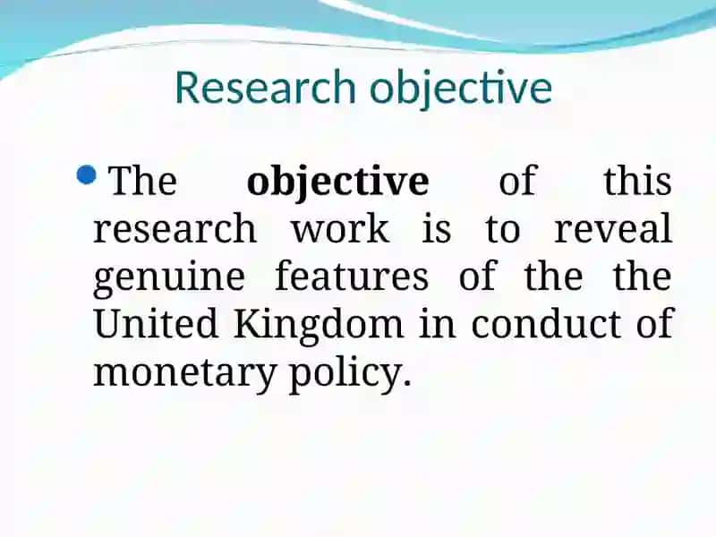 “Monetary policy in the United Kingdom and opportunities of its application” 4