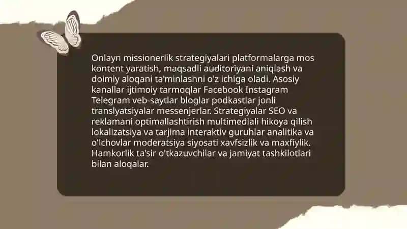 Kiber makonda din va missionerlik 4