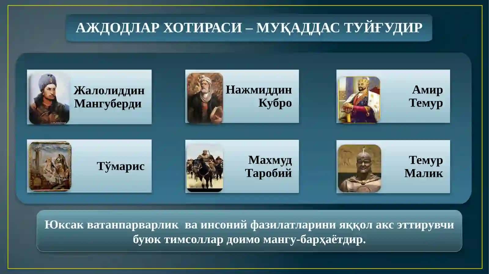 АЖДОДЛАР ХОТИРАСИ – МАНГУ БАРҲАЁТ! 4
