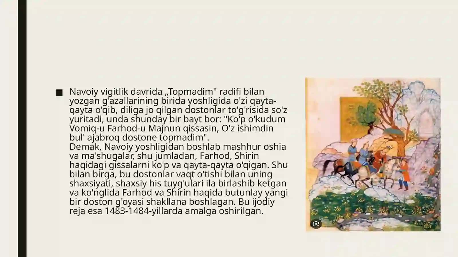 Farhod va Shirin dostonining boblar bõyicha tahlili 4