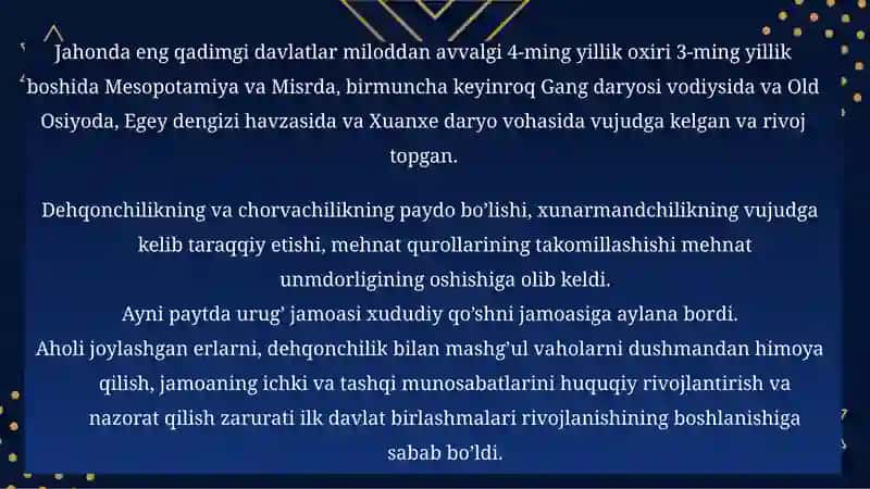 O’zbekdavlatchiligining tarixiy bosqichlari 4