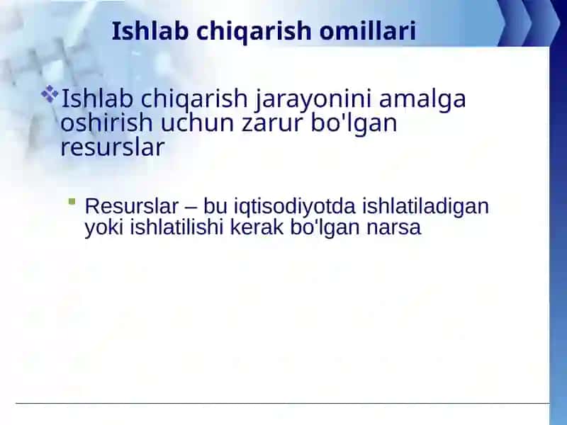 Individual va bozor talabi. Ishlab chiqarish 4