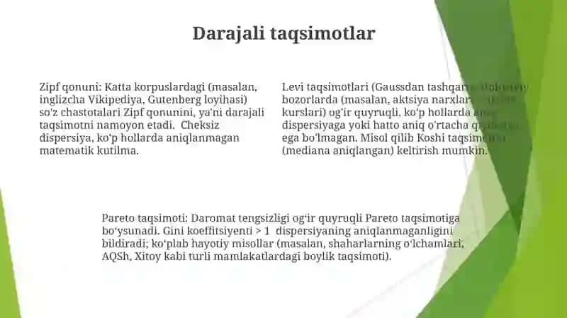 Matematik kutilma yoki dispersiyasi 4