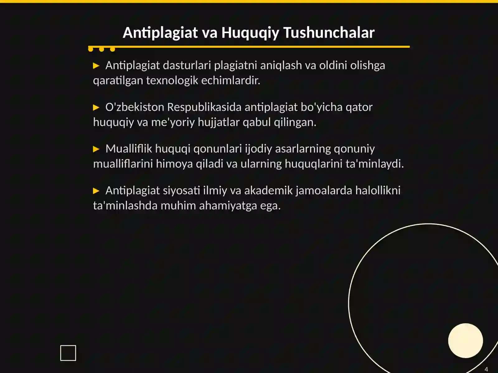 Plagiat: Muammo va Yechimlar 4