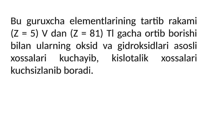 III A Guruhe Elementlarining Umumiy Tavsifi 4