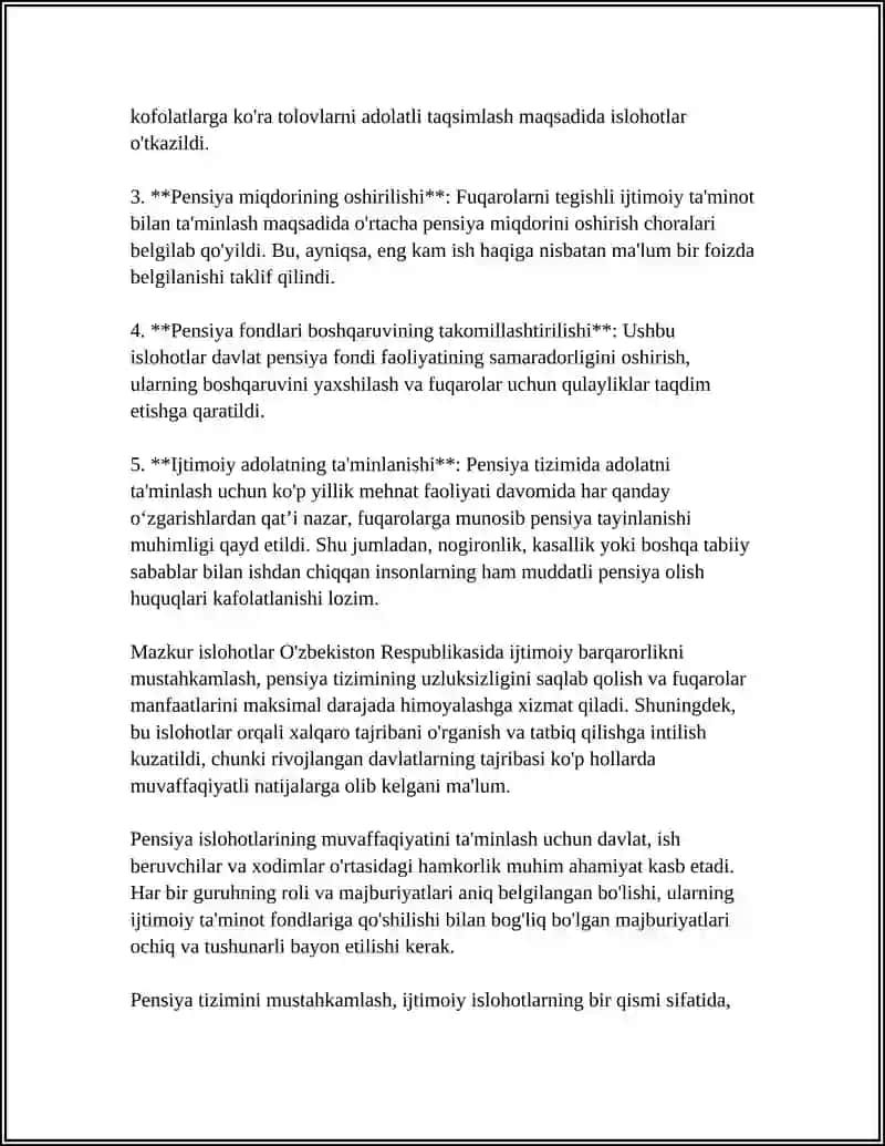 O'zbekiston Respublikasidagi Ijtimoiy Islohotlar 4