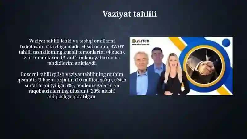 Strategik reja loyihasini ishlab chiqish 4