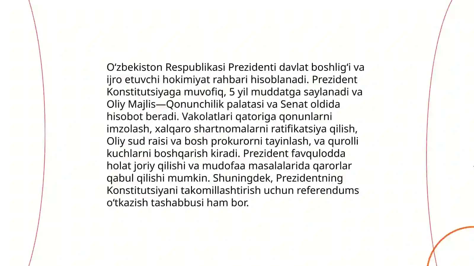Oʻzbekiston respublikasi konstitutsiyasining 5-boʻlim 4