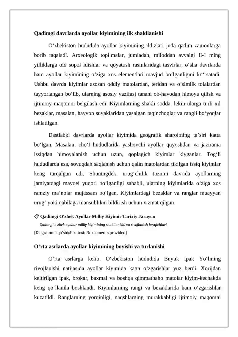 Qadimgi o'zbek milliy ayollar kiyimlari 4