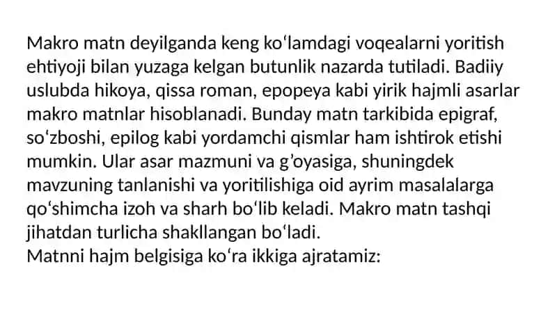 Til va Nutq fanidan ta'lim 4
