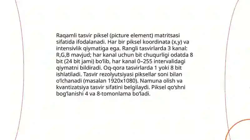 Kompyuter ko'rinishi va tasvirlarni qayta ISHLASH 4