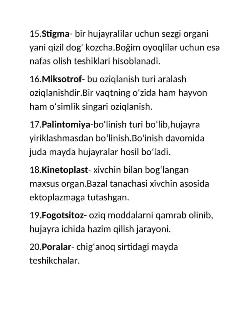 Glosariy zoologiya fanidan 4