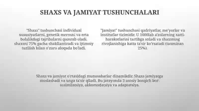 Shaxs va jamiyat psixologiyasi 4