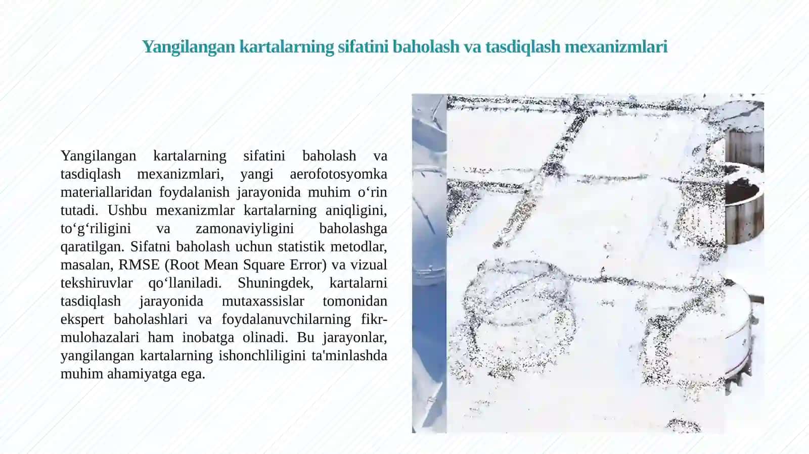 Yangi aerofotosyomka materiallaridan foydalanib kartalarni yangilash metodikasi 4